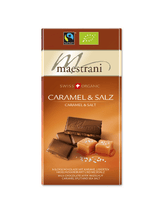Bio Ciocolata cu Caramel si Sare Maestrani 80 g